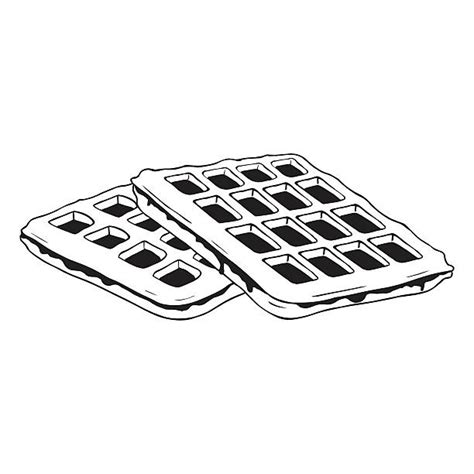 Drawing Of A Belgian Waffle Illustrations Royalty Free Vector Graphics