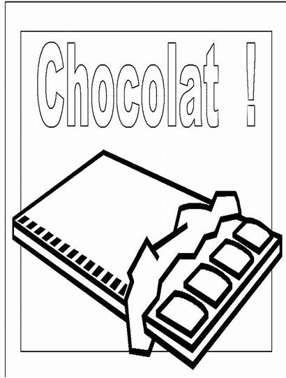 Coloring Chocolate Sweet Bar Clipart Milk Valentine