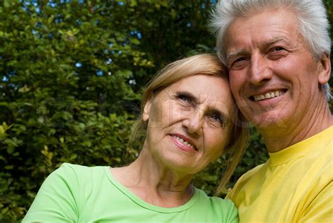 old couple portrait stock image colourbox