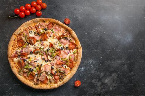 Italian Pizza With Pepperoni Stock Photos Motion Array