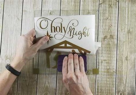 Make this Lighted Christmas shadow box sign with this easy to follow