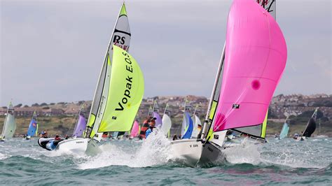 Sailing Dinghy Racing Rs Games 2018 A One Design Event In The Uk