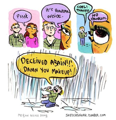 These Hilarious Comics Make Fun Of Men Who Feel Tricked By Makeup Comics Megan Nicole