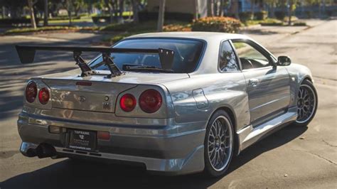 This Is The Fast And Furious Stars Personal Godzilla R34 Skyline Nissan Skyline Gt Turbo