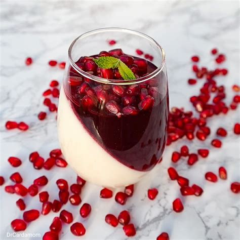 Pomegranate Panna Cotta Drcardamom