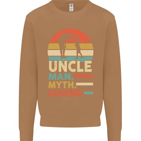 Uncle Man Myth Legend Funny Fathers Day Mens Sweatshirt Jumper | eBay