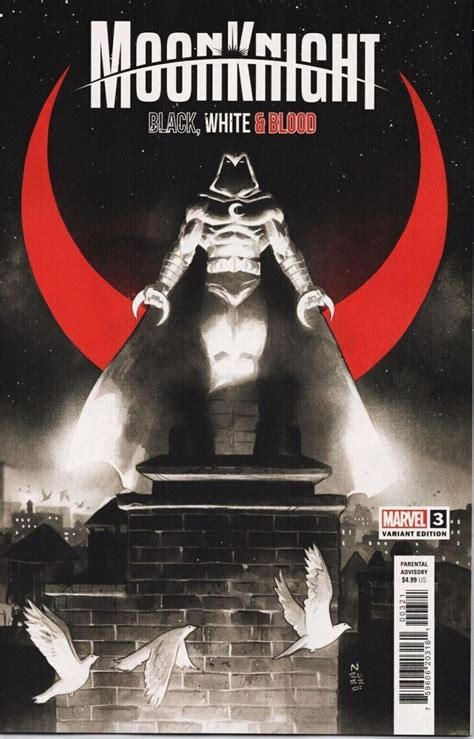 Moon Knight Black White And Blood 2022 3 Nm Nic Klein Variant Cover