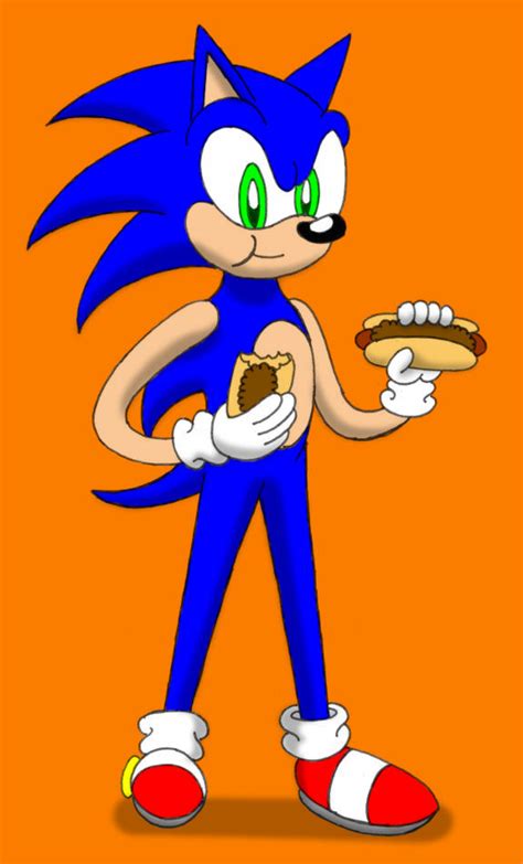 Sonic Eating Chili Dogs By Caseydecker On Deviantart