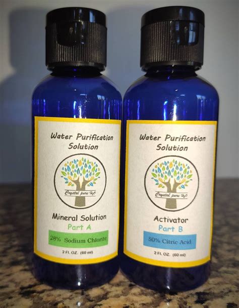 New High Quality Water Purification Solution Kit 2oz 11 Ab Etsy