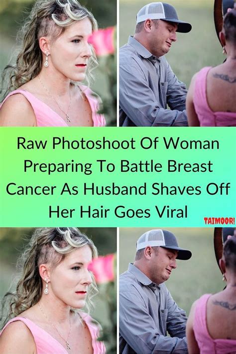 Raw Photoshoot Of Woman Preparing To Battle Breast Cancer As Husband