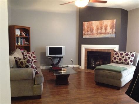 This Is My Finished Living Room Paint Job I Love The Cozy Modern Grey