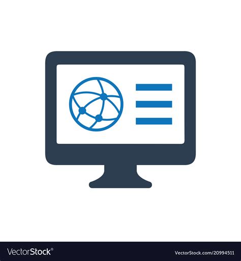 Internet Browser Icon Royalty Free Vector Image