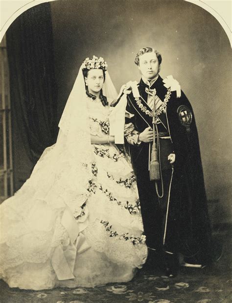 King Edward Vii And Queen Alexandra When Prince And Princess Of Wales On Their Wedding Day