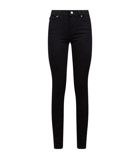 womens paige black verdugo leggy ultra skinny jeans harrods uk