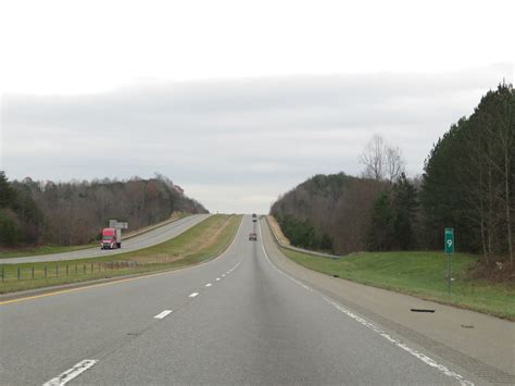 North Carolina Interstate 74 Eastbound Cross Country Roads