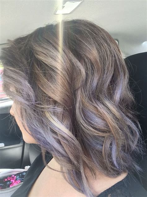 Lavender Ash With Brown Base Very Fun Loving My Hair Hair Color Unique Blonde Ombre Short