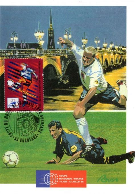 Timbre 1998 France 98 Coupe Du Monde De Football Bordeaux Wikitimbres