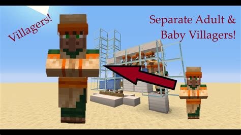 How To Separate Adult And Baby Villagers Youtube