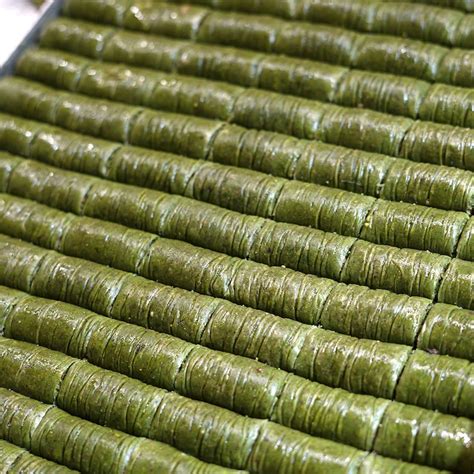 Baklava Turkish Baklava Pistachio Wrap Roll Turkish Baklava Rolled