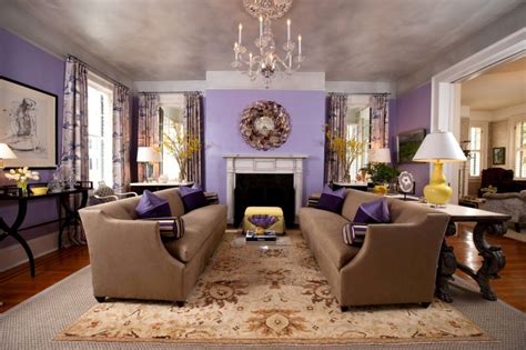 Loving Lavender Traditional Style Living Room Decor Lavender Living