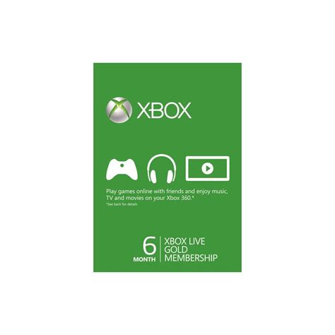 Xbox Live Gold Membership 6 Months