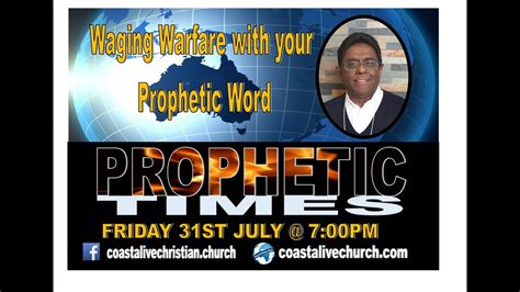 Waging Warfare With Your Prophetic Words Youtube