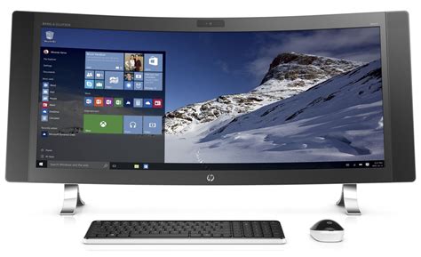 The Hp Envy Curved All In One Runs Windows 10 On A Huge 34 Inch Display