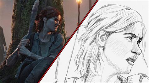 Drawing Ellie From The Last Of Us Part Ll Youtube