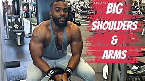 Big Shoulders And Arms Workout Dropsets And Supersets For Mass Youtube