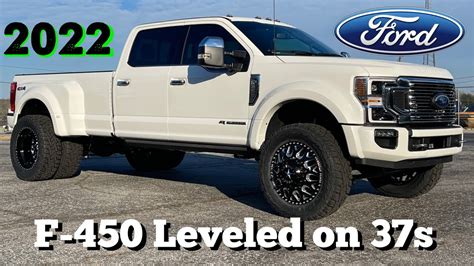 2022 Ford F 450 Platinum Reserve Edition Leveled On 37s And 22s Super