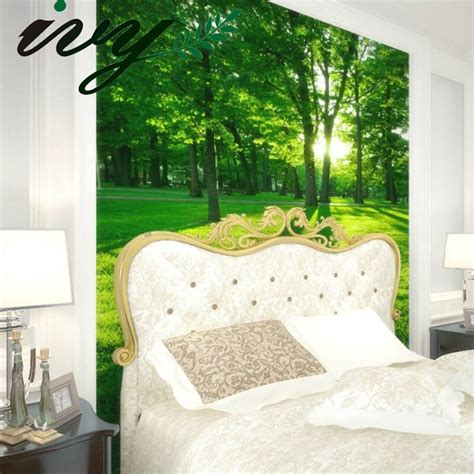 Buy Custom 3d Photo Green Forest Wallpaper 3d Wall