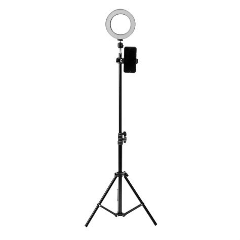 16cm Led Video Ring Light 5500k Dimmable With 160cm Adjustable Light
