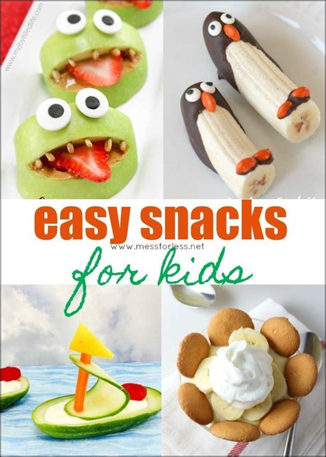 Here Are Some Fun Snack Ideas For The Kids That Are Easy To Prepare It