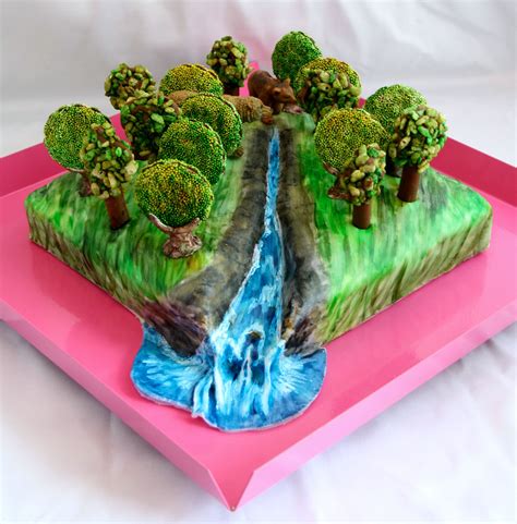 Forest Cake © 2015 Janette Spalter Cake Topper Tutorial Cake Toppers