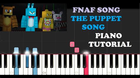 Fnaf Song The Puppet Songtryhardninjapiano Tutorial Youtube
