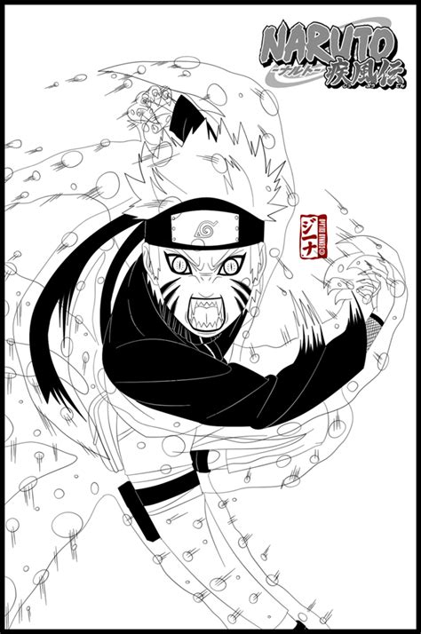 Naruto Rasenshuriken Lineart By Dannex009 On Deviantart