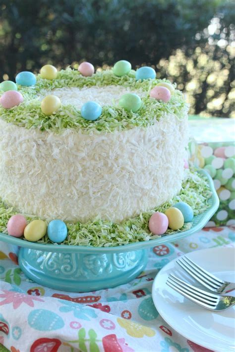 Love And Confections Easter Lemon Coconut Cream Cake