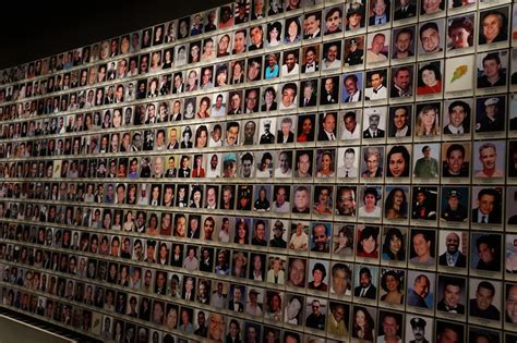 A Room Of All The Photos Of People Who Died At The World
