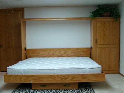 Queen Size Finished Murphy Wall Bed Kansas Murphy Bed