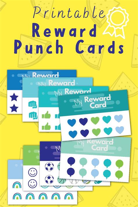 printable reward punch cards