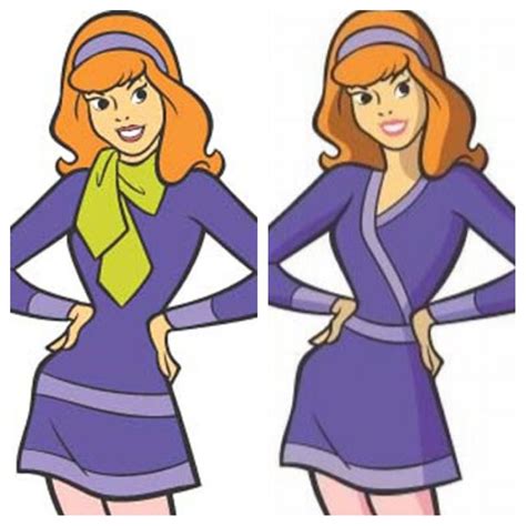 what daphne looked like in the old scooby doo shows and what she looks like in what s new
