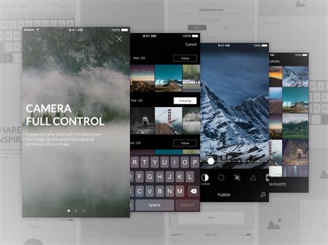 Selecting the correct version will make the ui design tool app work better, faster, use less battery power. Photo Editing App - UI and Wireframe Kit Sketch freebie ...