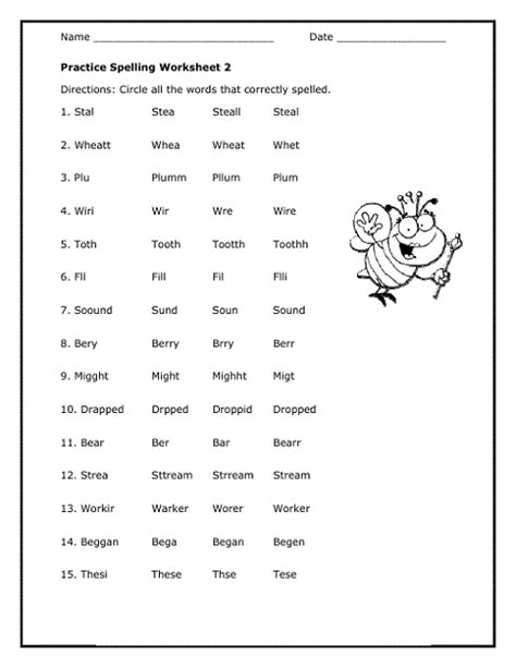 Printable Elementary Worksheets