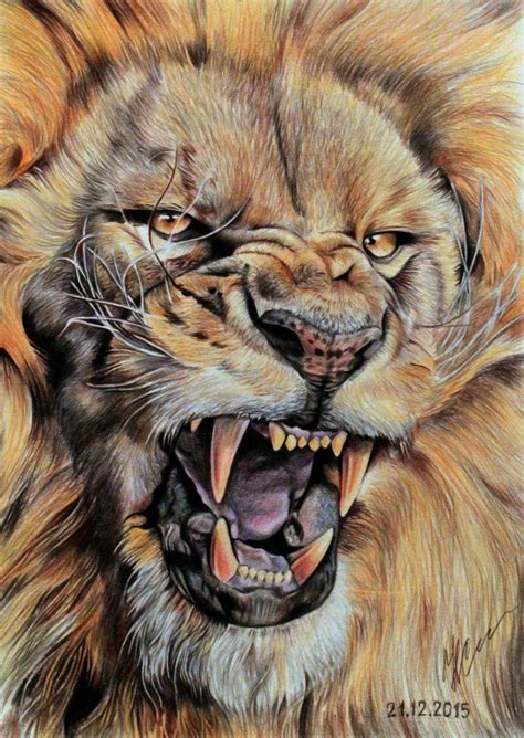 Lion Art Fierce Lion Lion Head Tattoos
