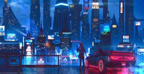 Cyber city blade runner 5k. City Glow - Animated : Cyberpunk