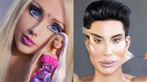 The Fiery Feud Valeria Lukyanova And Justin Jedlica Real Life Barbie And Ken Clash Everyday