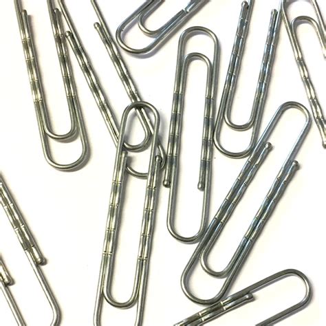 75cm Jumbo Silver Paper Clips Pack Of 10 The Button Shed