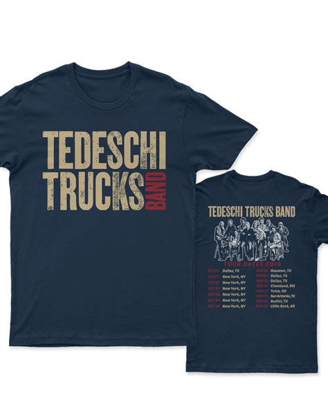 Tedeschi Trucks Band Tour 2019 New 2 Sides T Shirt Tedeschi Trucks