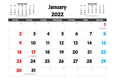 2022 Calendar With Federal Holidays Printable Ambassade Mauritanie