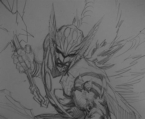 Being Carter Hall Savage Hawkman Sketch By Philip Tan
